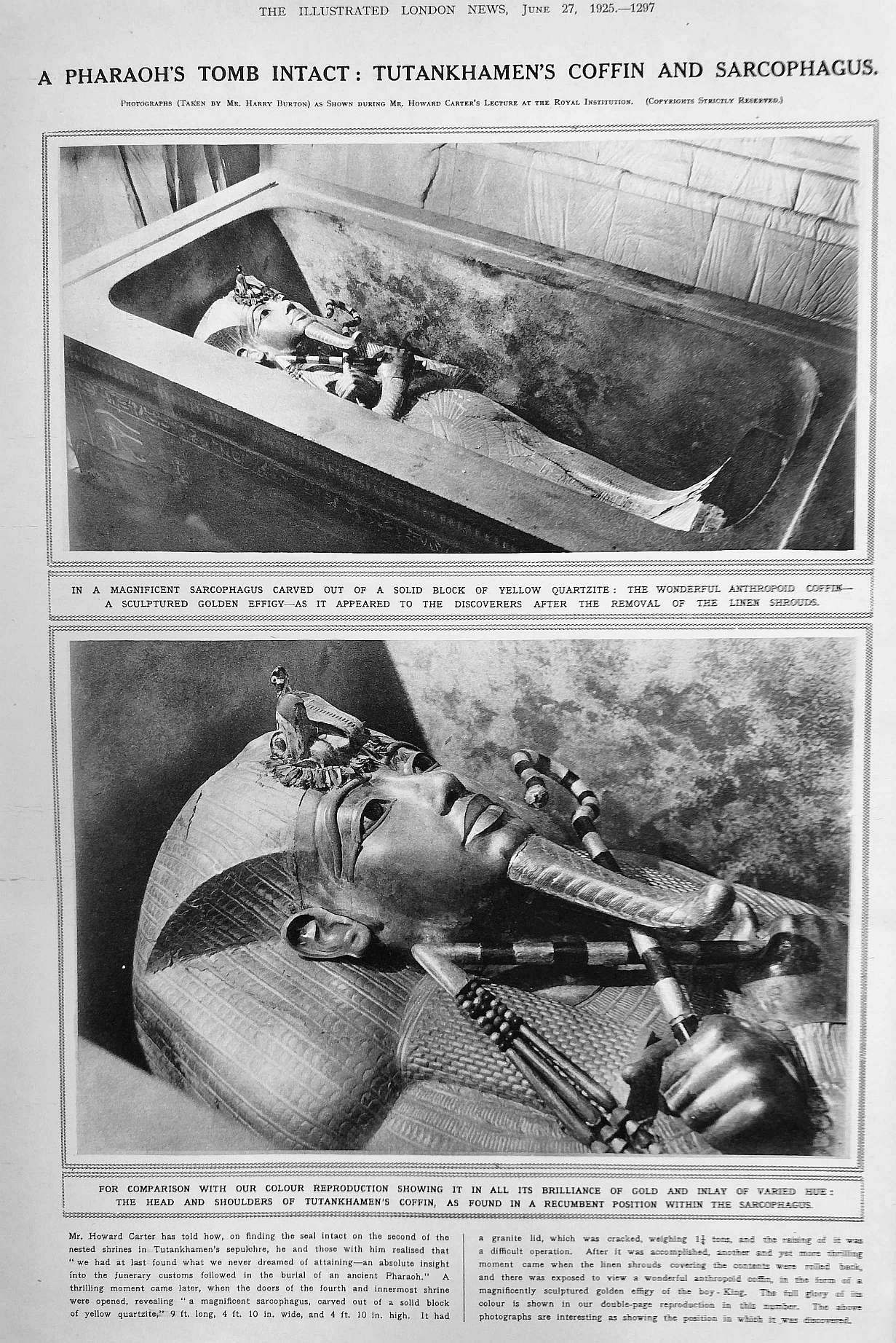 tut a pharaohs tomb intact